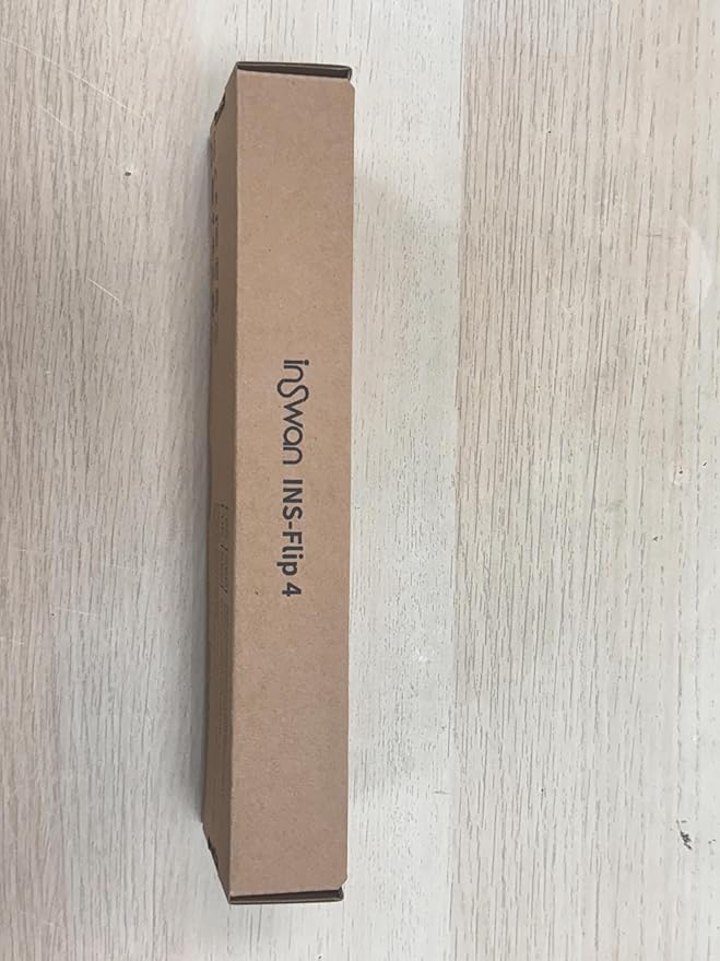 INSWAN INS-Flip 4 4K USB Portable Document Camera/Webcam/Visualiser—13MP Ultra HD, Foldable Design, Auto Focus, Mic, LED, Compatible with Mac OS, Windows, iPad, Chromebook for Distance Learning