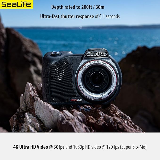 SeaLife Micro 3.0 Pro Duo 5000 Set Underwater Camera & Dual Light Set for Photography and Video, Easy Set-up, Wireless Transfer, Includes Travel case