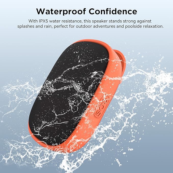 Portable Bluetooth Speakers - Mini Speaker with 6W HD Sound, TWS Pairing, 6H Playtime Bluetooth 6.0 Outdoor Speakers Wireless for Home Parties, Beach Fun