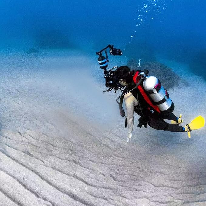 Buoyancy Float Arm,DIVTEK Dive Bracket with Nauticam Bayonet Mount Improved Lightweight for Underwater Camera Tray Scuba Dive Video Lights Arms