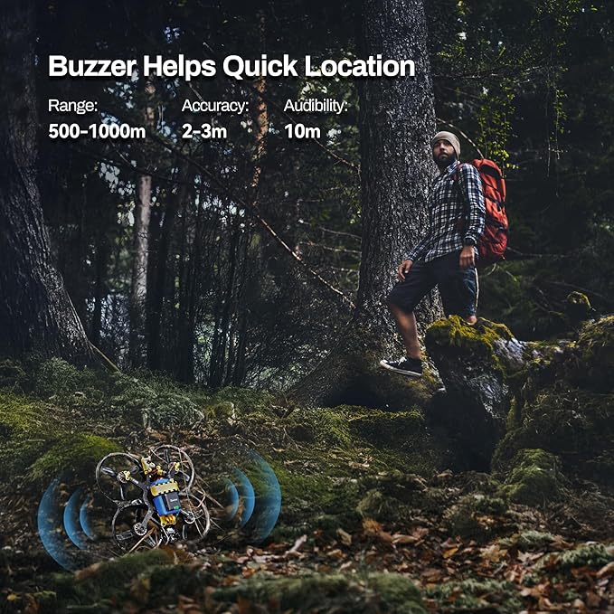 Bwine B112S NEW Buzzer FAA Compliant Remote ID Broadcast Module for GPS Drones, Accurate GPS Tracking, 13.5g Light Weight, Long Battery Life, for FPV Drone and RC Aircraft Quadcopter