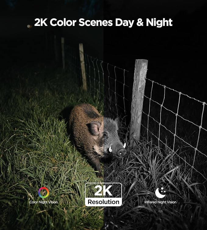 4G LTE Cellular Solar Security Camera Outdoor: No WiFi Solar Powered Security Camera Outdoor Built in SIM Card 2K Battery Wireless Cameras for Home Surveillance Outside 360° Live View Motion Detection