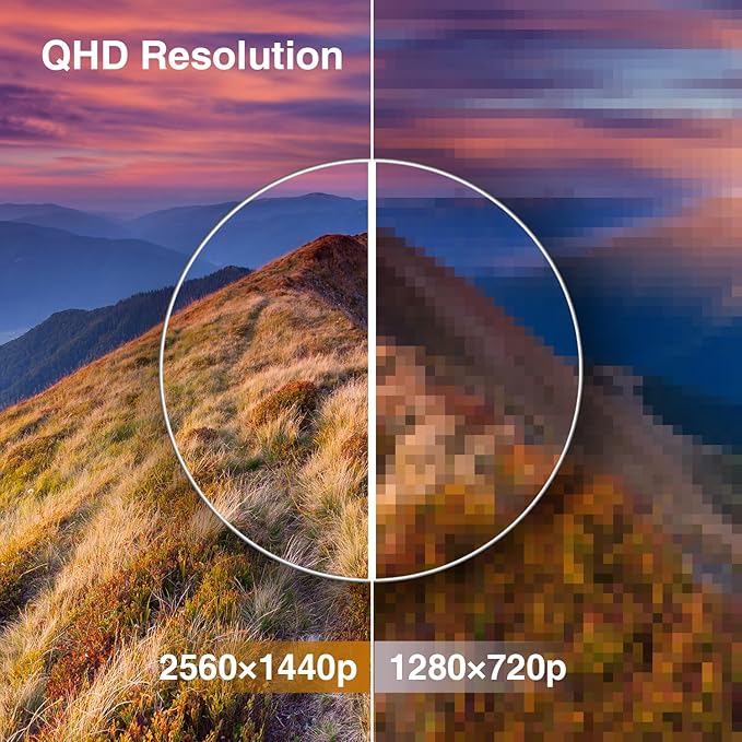 27inch Gaming Monitor QHD 2560*1440p, 180Hz, 2K, IPS Panel, 1ms Response Time, Adaptive sync, PC Computer Monitor, 3-Sided Frameless, Ultra Slim, 130% sRGB, Bluelight Filter, HDMI *2, DP*2