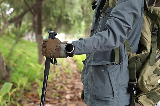 Military Smart Watches for Men Built-in GPS 3ATM Waterproof with Call/LED Flashlight, 1.45" Rugged Tactical Smartwatch with Compass, Fitness Tracker with HR/SPO2/Sleep Monitor for iPhone Android