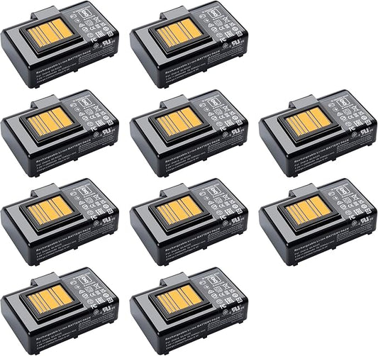 10Pack 3400Mah battery for Zebra Printer ZQ610 QLN320 QLN220 QLN220(HC) QLn320HC ZQ500 ZQ510 ZQ520 ZQ521 ZQ610 ZQ620 ZR628 ZR638 ZQ658 ZQ668 ZR658 ZR668 PN BTRY-MPP-34MA1-01 P103165-101 P1089503-003