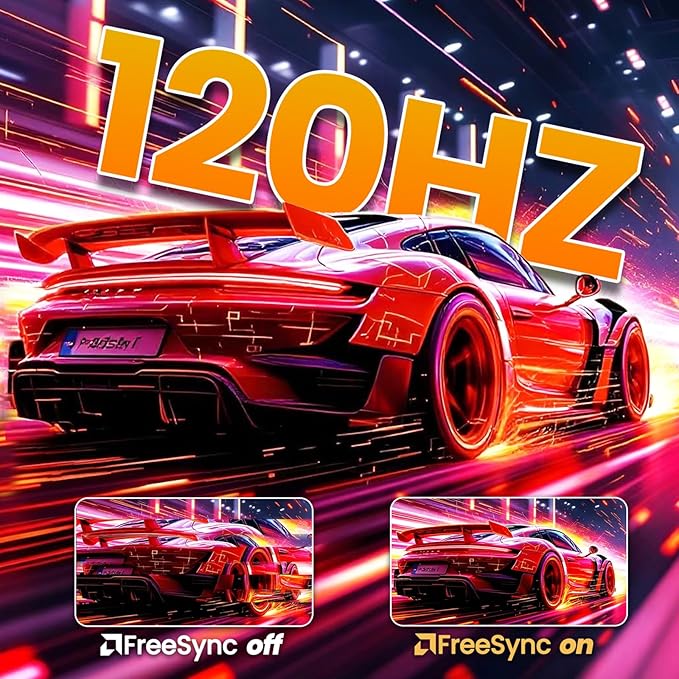 CRUA 27" White Monitor, 2K QHD(2560x1440P) IPS Panel, 120Hz Computer Monitor, Supports AMD Freesync, 120% sRGB, USB Type-C, Built-in Speakers, Wall Mountable(HDMI 2.0/DP 1.4), Best for Work and Gaming