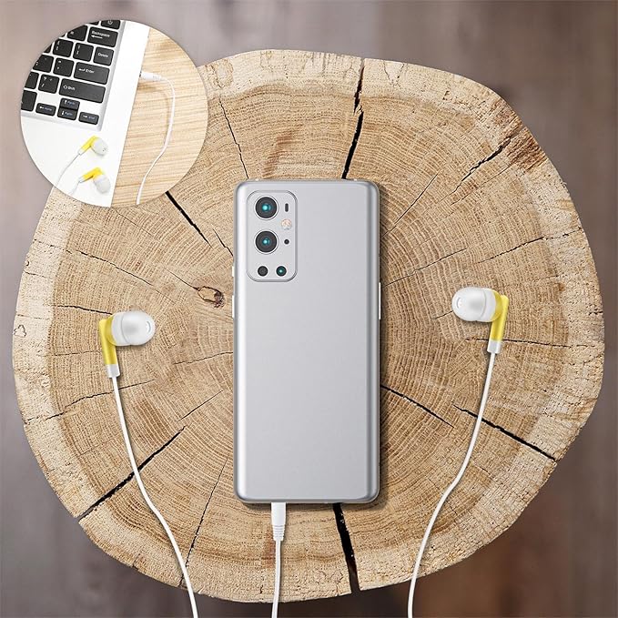 Flutesan 120 Pack Bulk Earbuds in Ear Headphones Earbud Assorted Colors Wire Earphones Wholesale for Classroom, Libraries, Students, Individually Bagged