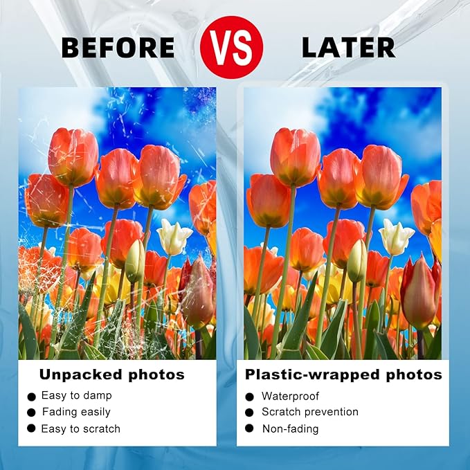 Uinkit 5Mil 100Pack Hot Thermal Laminating Pouches 9x11.5-Inches Laminating Sheets, for Sealed Photo and Documents Clear Letter Size 8.5x11-Inches Laminated Paper