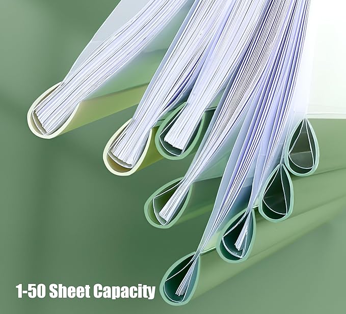 40 Pack Report Covers with 60 Sticky Tabs, Clear Report Covers with Sliding Bar, Clear Report Covers for A4 Paper, Presentation Folder with Marker Sticky Tabs(Gradient Color)