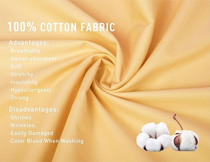 Sunflower Body Pillowcase 100% Cotton Long Pillow Cover/Case Envelope Closure 1 Pack, 21×54 inches Sheepskin, Soft and Breathable