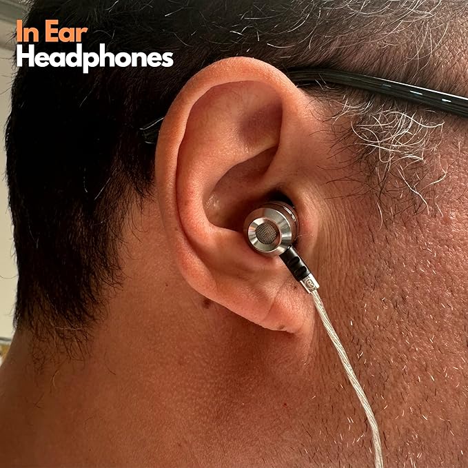 Sephia SP3060VC Wired Earbuds with Microphone, Deep Bass in-Ear Headphones with Noise Isolation, 10mm Drivers, Tangle-Free Cable, 3.5mm Jack