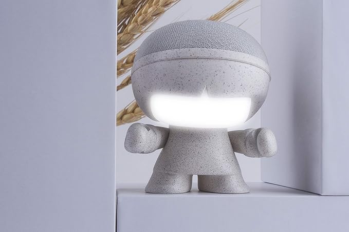 Xoopar Mini Xboy Portable Bluetooth Speaker – LED Light-Up – Powerful 360° Sound – Built-in Selfie Remote – Black