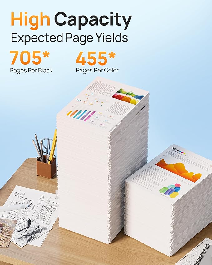 67XL Ink Cartridges Black/Color Combo Pack Remanufactured for HP Ink 67 67XL to Use with HP Deskjet 2855e 2800e 2755e 2827e 2700e 2700 2852e 4255e 2734e 4100 4000 Envy 6000 6055e Printer (2-Pack)