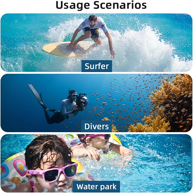 40M (131ft) Osmo Pocket 3 Underwater Dive Case Housing Protective Housing Shell for DJI Osmo Pocket 3 Waterproof Accessories-Transparent