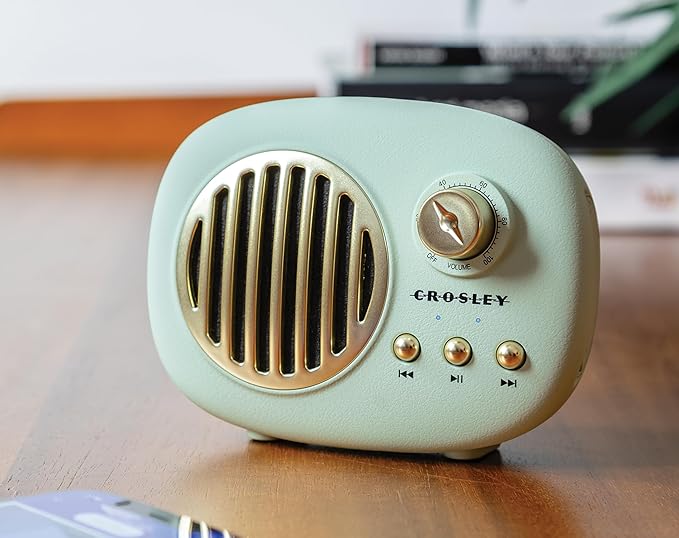 Crosley CR3044A-MN Piper Portable Bluetooth Speaker, Mint
