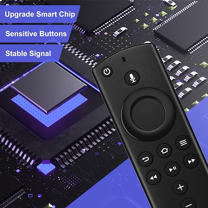 Voice Remote Replacement for Fire Smart TVs Stick (2nd Gen/4K/Lite),TV Cube (1st/2nd Gen),Smart TV(3rd Gen)