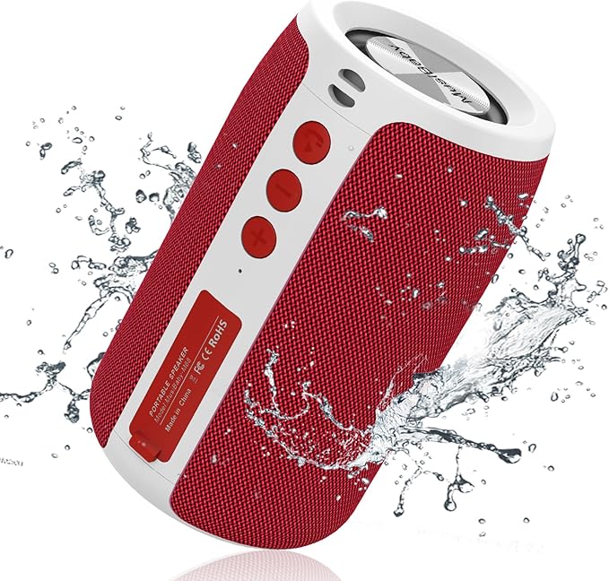 Bluetooth Speaker,MusiBaby Portable Wireless Speakers, Outdoor, Waterproof Speaker with Stereo Sound,Booming Bass,Dual Pairing,Bluetooth 5.3,24H Play,Speakers for Home,Party,Travel,Gifts
