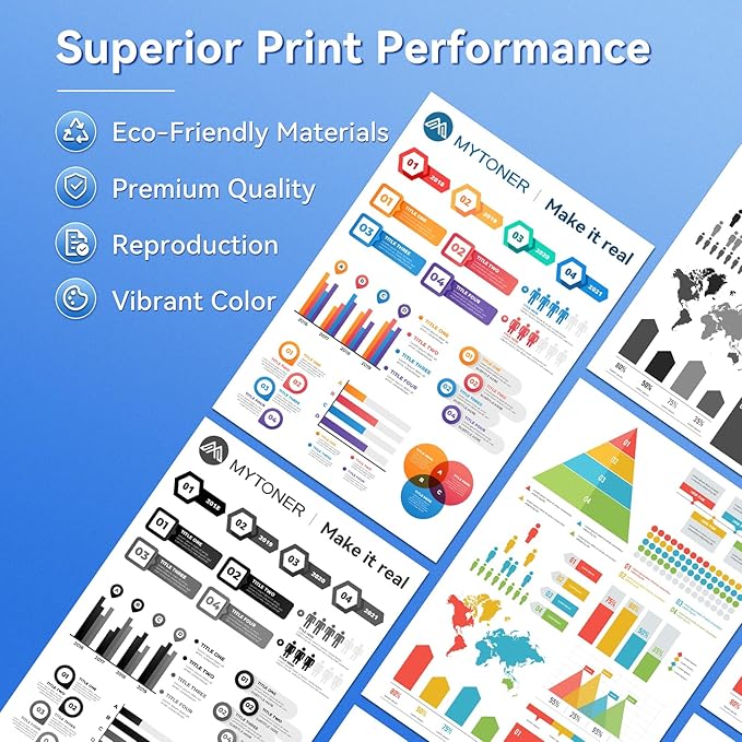 414A Toner Cartridges 4 Pack MFP M479fdw with Chip Compatible Replacement for HP 414A 414X for Color Laserjet Pro MFP M479fdw M479fdn M479dw M454dw M454dn M479 Printer Ink W2020A W2020X High Yield