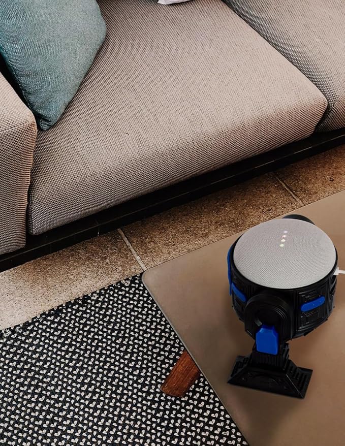 Android Rus-T1 Stand Speaker Compatible with Alexa Echo Dot 3 Gen, 4 Gen, 5 Gen, HomePod Mini, Google Home Mini/Nest Mini y genericos (Black/Grey)