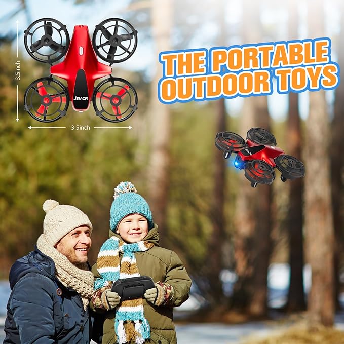 Drones for Kids,Drrntr Mini Drone - Kids Drone with 3D Flip, Auto Hovering,Rc Drone for Kids 8-12 with Headless Mode, 2 Batteries - Indoor Quadcopter,Flying Toys Gifts for Boys and Girls