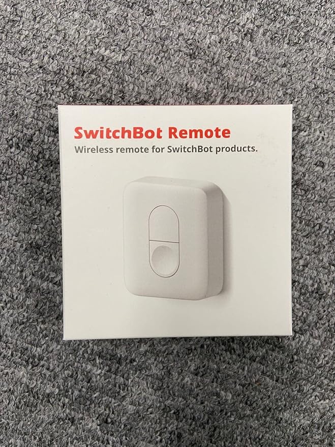 SwitchBot Remote One Touch Button - Compatible with SwitchBot Bot, Curtain Robot, Color Bulb, Plug Mini and Blind Tilt, Smart Home Easy to Control, Bluetooth Long Range 5.0