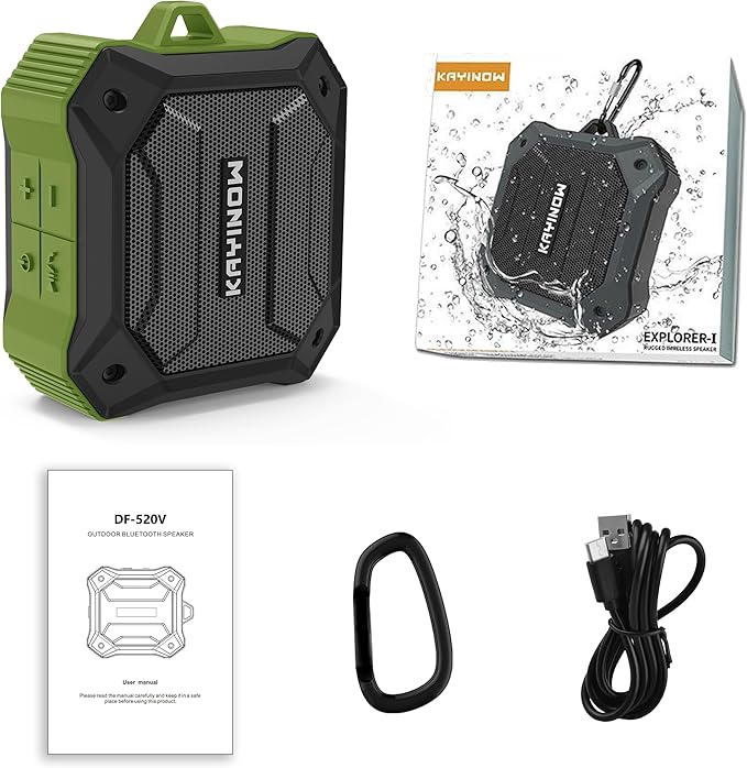 Portable Bluetooth Speaker with IPX7 Waterproof 5W Small Wireless Speakers with TWS Pairing,TF Card/AUX,12 Hours Playtime for Outdoor,Camping,Bathroom,Travel,Beach Use,Gift Ideas