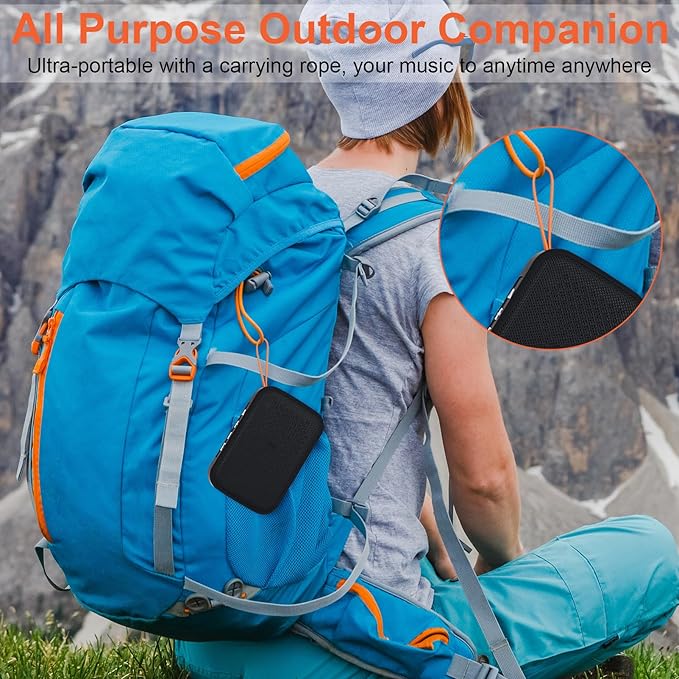 Portable Bluetooth Speakers, Wireless Bluetooth Speaker, Deep Bass, Outdoor Speakers with Handle, Supports TF Card for Outdoor