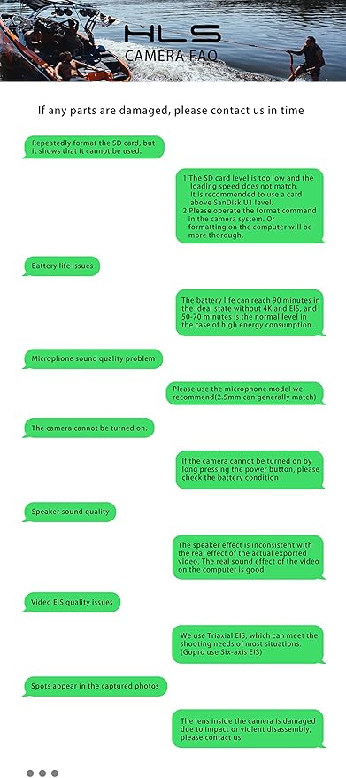 HLS Waterproof Action Camera 4K Stabilization with 2 Batteries 1350mAh for Video,4K WiFi Remote Underwater Cameras with Wide Angle Lens HD,Sports Action Video Cameras with Accessories Mount Kit