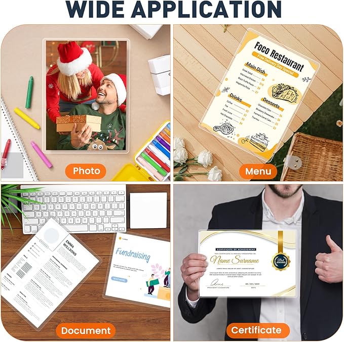 CAREGY Thermal Laminating Pouches,660 Pack Laminating Sheets, 3 Mil, 9 x 11.5 Inches Lamination Sheet Paper for Laminator, Round Corner Letter Size, Office and School Supplies