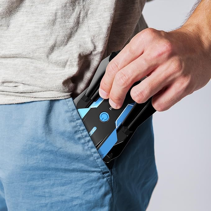 Drone with 1080P Camera - Foldable Remote Control Quadcopter with Voice Gesture Control, 3D Flip, One Key Start, Emergency Stop, 2 Batteries, Easier to use, Toy for Kids Adult Beginners