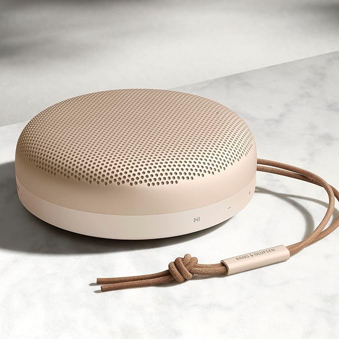 Bang & Olufsen Beosound A1 (2nd Generation) Wireless Portable Waterproof Bluetooth Speaker with Microphone, Gold Tone
