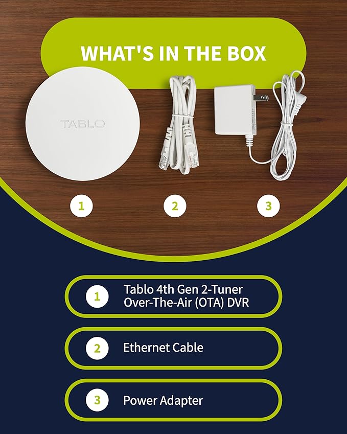 4th Gen 2-Tuner Over-The-Air (OTA) DVR - Watch, Pause & Record Live TV, News, Sports & Movies Throughout Your Home Over Wi-Fi - Pairs w/Any TV Antenna - 50+ Hrs Recording - No Subscriptions