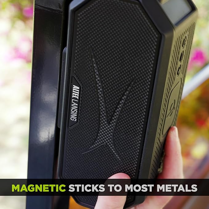 Altec Lansing - Portable Bluetooth Speaker HYDRABLAST 2.0, Waterproof IP67, 20W Output Power, Magnetic Bluetooth Speaker (Raiders)