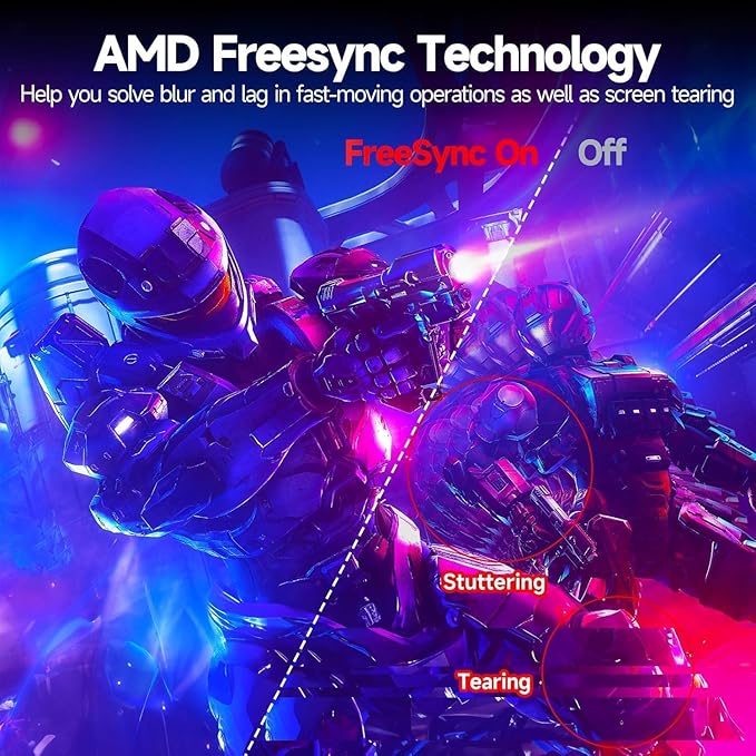 ZZA 32 Inch Monitor - 2K Resolution, 165Hz/180Hz,1440p Monitor, 1ms Response Time, FreeSync & G-Sync, HDR10, 122% sRGB Coverage, DP/HDMI,32 Inch Computer Monitor VESA Mount Compatible