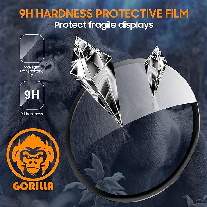 4 Pack Compatible with Garmin Vivoactive 6 Screen Protector PMMA for Garmin Vivoactive 6 Screen Protector Cover Precise Fit,Scratch Resistance