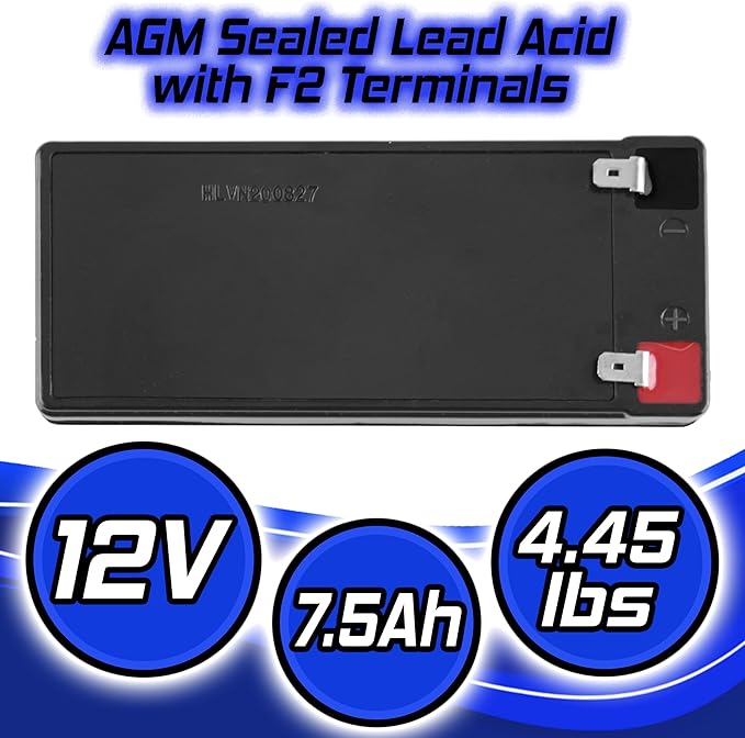 12V 7.5AH Sealed Lead Acid Battery for UPS/Surge Protector