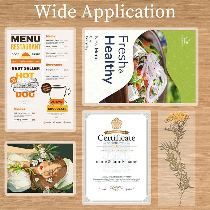 Thermal Laminating Pouches 5 mil, Clear 9 x 11.5 Inch Laminating Sheet Paper for Thermal Laminator, Holds 8.5 x 11 Inch Letter Size Sheets (30 Pack)