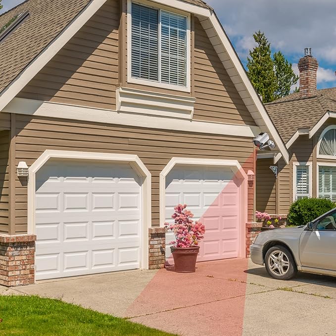 WALI Solar Powered Bullet Dummy Fake Simulated Surveillance Security CCTV Dome Camera Indoor Outdoor with 1 LED Light, Security Alert Sticker Decal (SOLTC-S4), 4 Packs, Silver