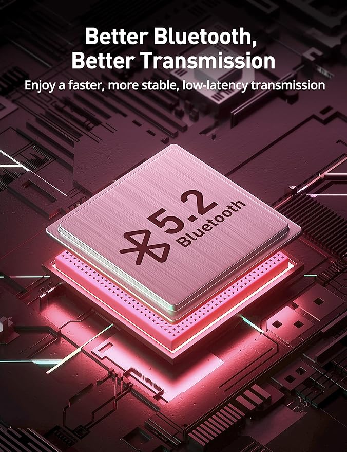 Wireless Headphones, Bluetooth 5.2 Stereo aptX Wireless Earbuds Bass Bluetooth Earbuds Bulit-in Mic with 16H Playtime, Magnetic, IPX7 Waterproof Perfect for Sport, Gym