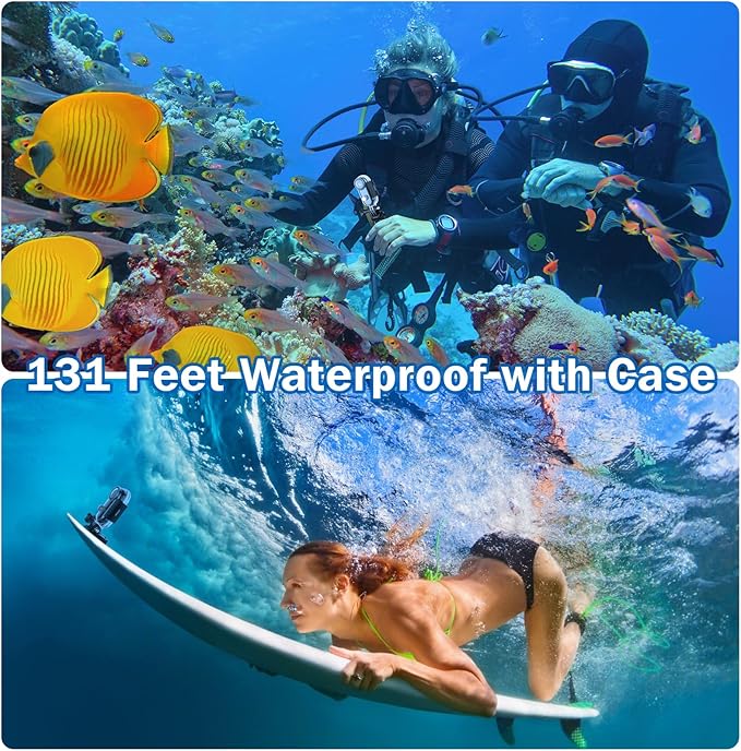 i3 4K Thumb Action Camera,Tiny Size, Mount Anywhere,Small Body Camera with Spring Clip,Portable Vlogging,Hands-Free POV Recording,Helmet Cam for Cycling,Motorcycle (with 128G-Card, Black)