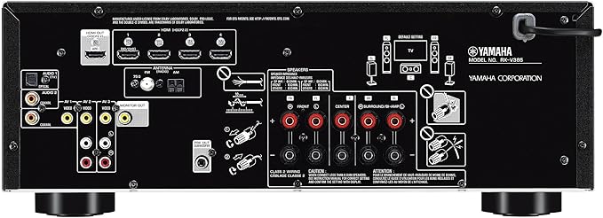 Yamaha Audio YHT-4950U 4K Ultra HD 5.1-Channel Home Theater System with 8" 50W RMS Powered Subwoofer Speakers, AV Receiver, True Surround Sound with Bluetooth Music Streaming (Black)