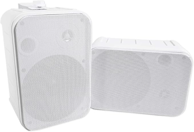 Rockville Pair HP65S 6.5" 500W Outdoor/Indoor Home Theater Speakers, IPX44 Weather Resistant, Swivel Brackets, Clear Audio, for Patios and Home Theaters