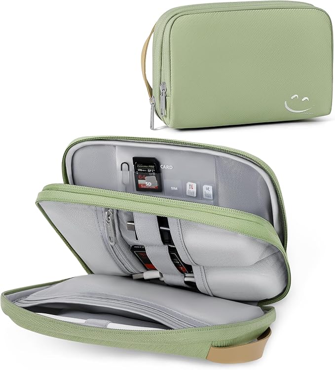 Travelkin Travel Cord Organizer, Electronic Organizer Travel Case, Cable Organizer Bag For Cords,Chargers Phone, Sd Card,Usbs