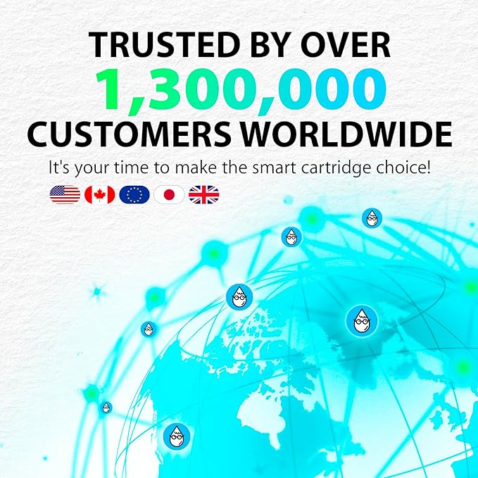 Smart Ink Remanufactured Ink Cartridges Replacement for HP 962XL 962 XL Combo Pack (962XL Black, Cyan, Magenta, Yellow) to use with OfficeJet Pro 9015e 9018e 9025e 9012e 9015 9010 9012 9018 9020 9025