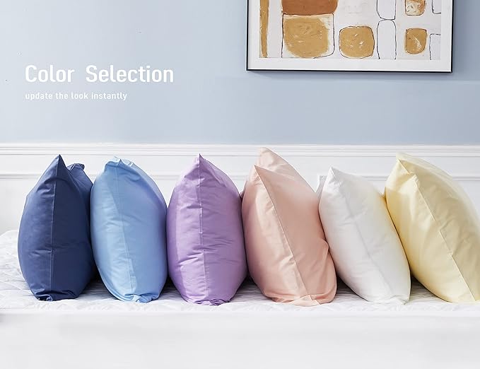 Sunflower Body Pillowcase 100% Cotton Long Pillow Cover/Case Envelope Closure 1 Pack, 21×54 inches Light Pink, Soft and Breathable