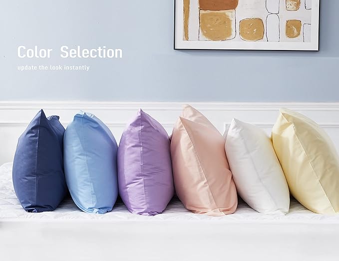 Sunflower Body Pillowcase 100% Cotton Long Pillow Cover/Case Envelope Closure 1 Pack, 21×54 inches Lagoon, Soft and Breathable