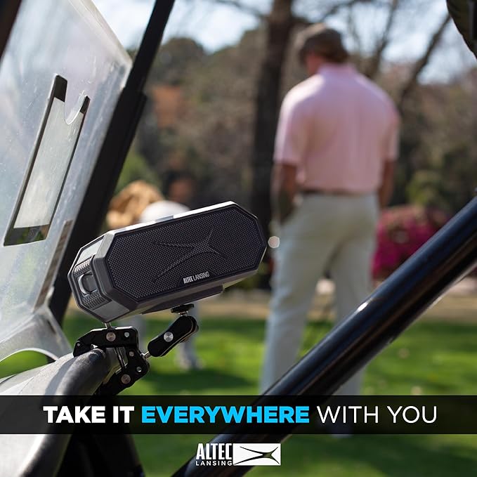 Altec Lansing - Portable Bluetooth Speaker HYDRABLAST 2.0, Waterproof IP67, 20W Output Power, Magnetic Bluetooth Speaker (Miami Dolphins)