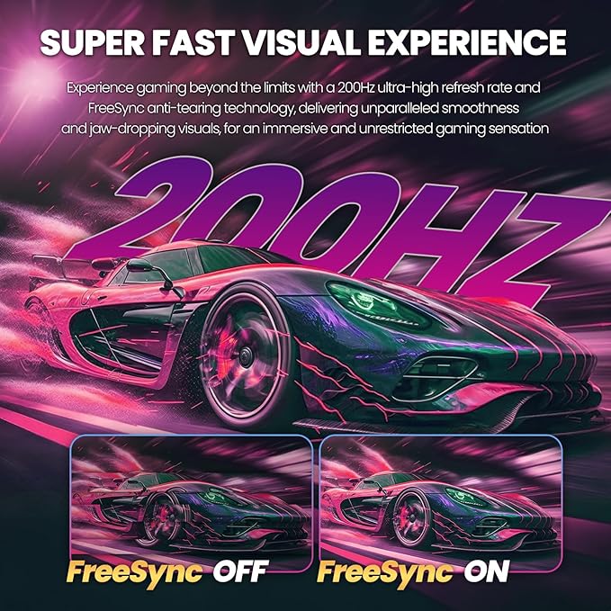 CRUA 30" Curved Gaming Monitor, 165Hz/200Hz Computer Monitor, WFHD(2560 * 1080P) 1500R VA Screen, 120% sRGB PC Monitors Support AMD FreeSync, Wall Mount Install(HDMI, DP)- Black