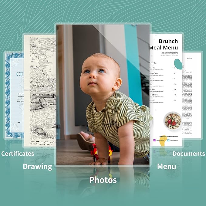 3 Mil Laminating Sheets 1500 Packs, Thermal Laminating Pouches Holds 8.5" x 11" Sheets, Clear Laminator Plastic Paper 9 x 11.5 Inches - Rounded Corner Letter Size