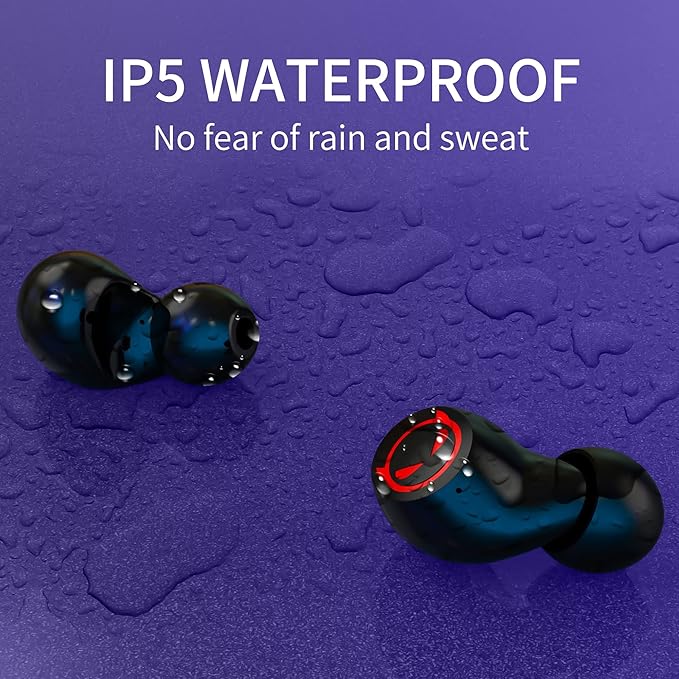 Tiny Bluetooth Earbuds,Kids Wireless Ear Bud with Cute Charging Case, Waterproof Stereo Wireless Earphone with Micphone for Workout Sport,Kids Headphones for Phone and Pad